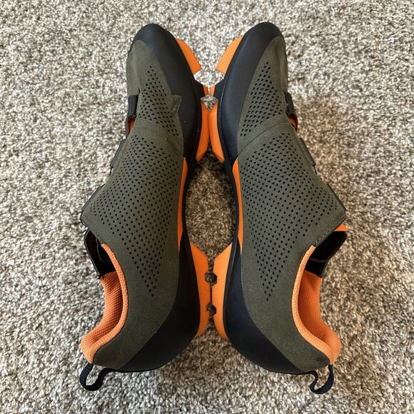 Fizik X5 Terra Suede Men's MTB Bike Shoes Green/Orange Fluo Men’s Size 11.5 - Picture 4 of 8